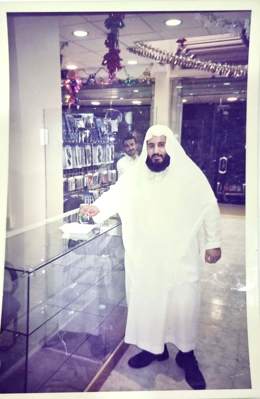 Sheikh Adnan in one of his Shining Technical Com. stores